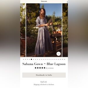 Daughters of India Dress M Blue